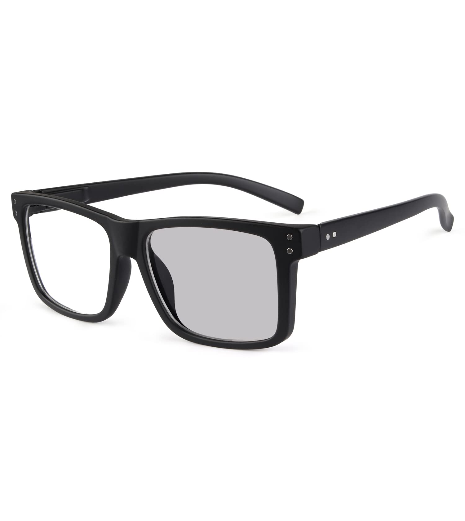 Eyekepper Transition Photochromic Reading Glasses Oversized Large Frame Black