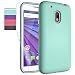 Moto G Play Case,Moto G4 Play Case with HD Screen Protector,NiuBox Dual Layer Armor Anti-Slip Shock Absorption Protective Phone Case Cover for Motorola Moto G Play/Moto G4 Play - Turquoise