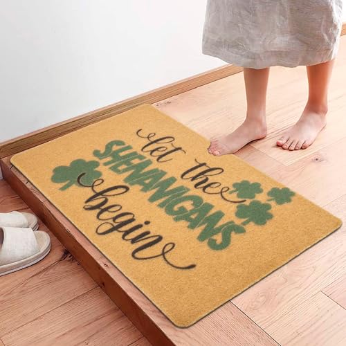 Paillasson Saint-Patrick en coco synthétique, cadeau déco parfait