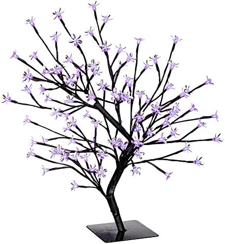 WeRChristmas Pre-Lit Colour Controlled Cherry Blossom Tree with 96-LED, 2 feet/60 cm - Multi-Colour