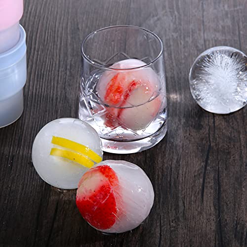 Moldes de Bola de Hielo LORSIA, Set de 4, 2.5 pulgadas miniatura 5