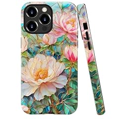 Romantic Peony Stained Glass Floral