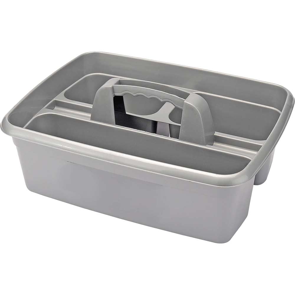 40 x 30 x 13cm Cleaning Caddy | Tote Tray With Handle | Compartment Spay Storage | Gardening Hand Tools Basket | 24776