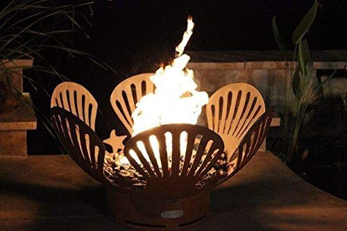Fire Pit Art BarefootBeach-FPA-MLS120-LP-AWEIS Fire Pit LP, Metal