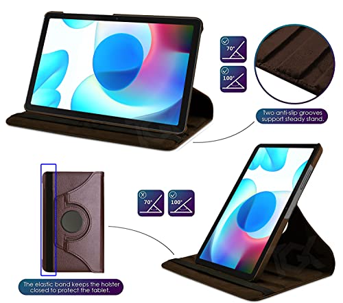 Image of TGK Rotating Cover for realme Pad 10.4 inch Case (Brown)
