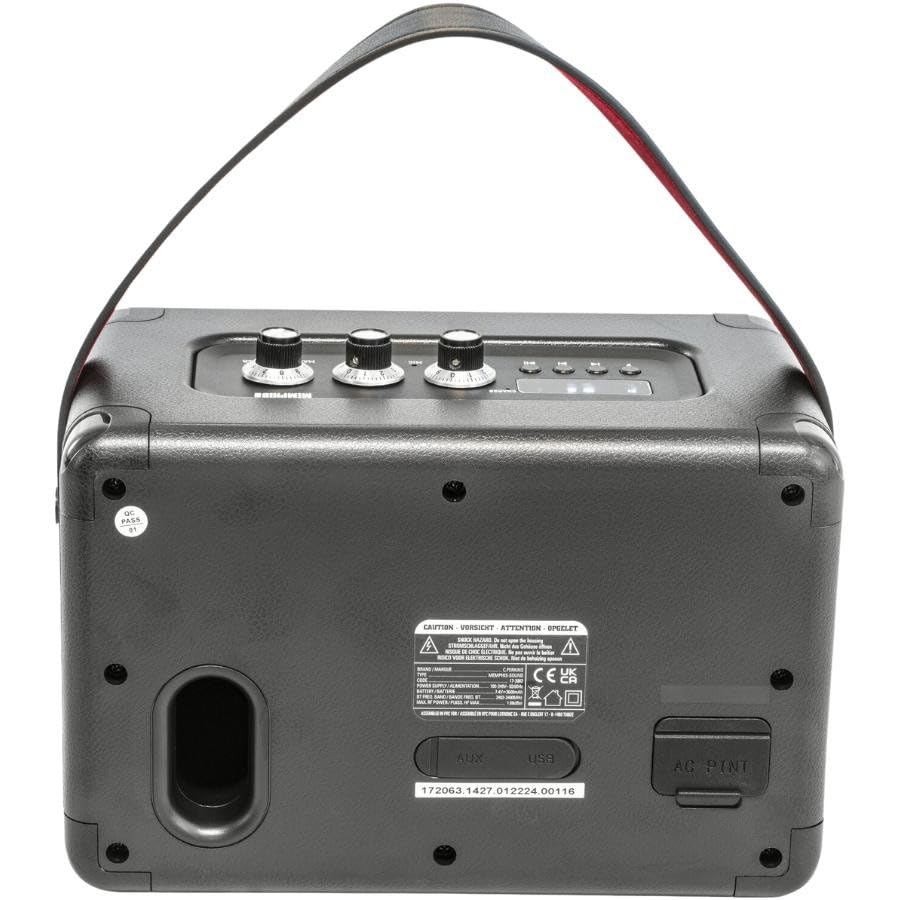 Enceinte Bluetooth design cuir Memphis-Sound C.Perkins au son clair et puissant - 2