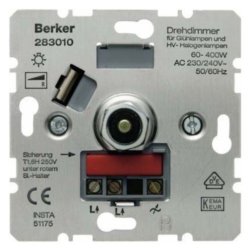 Berker Dimmer 286610 20-500W Dreh-Dimmer-Einsatz 2866-10 - Foto 9