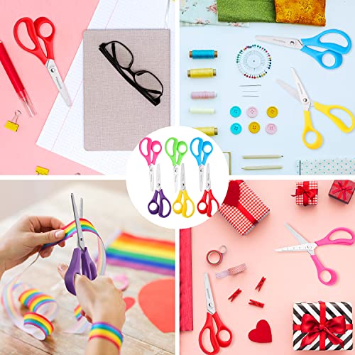 Kids Scissors 6-Pack, Scissors For School, Safety Scissors, Blunt Tip Scissors, 5.5 Inch #TOP6