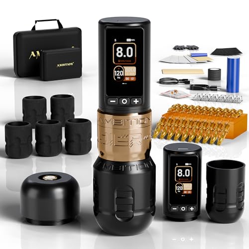 Ambition Soldier 270 Wireless Tattoo Kit with 2 Batteries