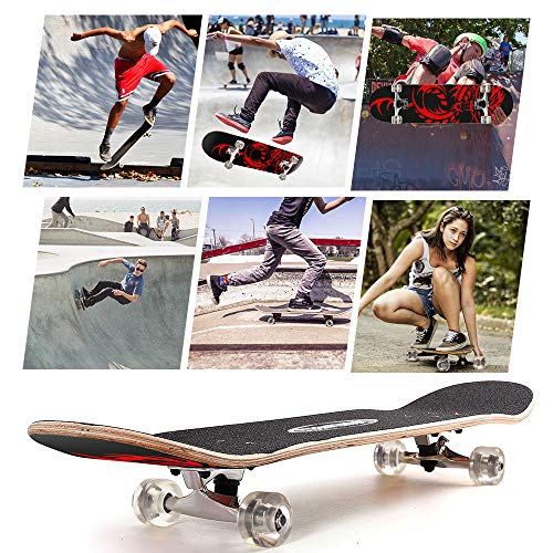 ChromeWheels 31 inch Skateboard Double Kick Skate Board Cruiser