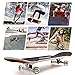ChromeWheels 31 inch Skateboard Double Kick Skate Board Cruiser Longboard 8 Layer Maple Deck Skateboards for Kids and Beginners