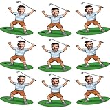 Bleu Reign Personalized Golfer Face Bunting Banner – Custom Photo Cutout Golf Party Decor For Birthdays, Retirements &Amp; Tournaments