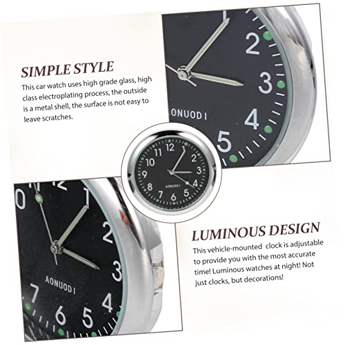 PartyKindom 2 Unidades Relógio Digital Do Carro Pequeno Relógio De Painel Relógio Para Carro Relógio
