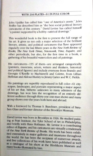 The Arts of David Levine 0394502655 Book Cover