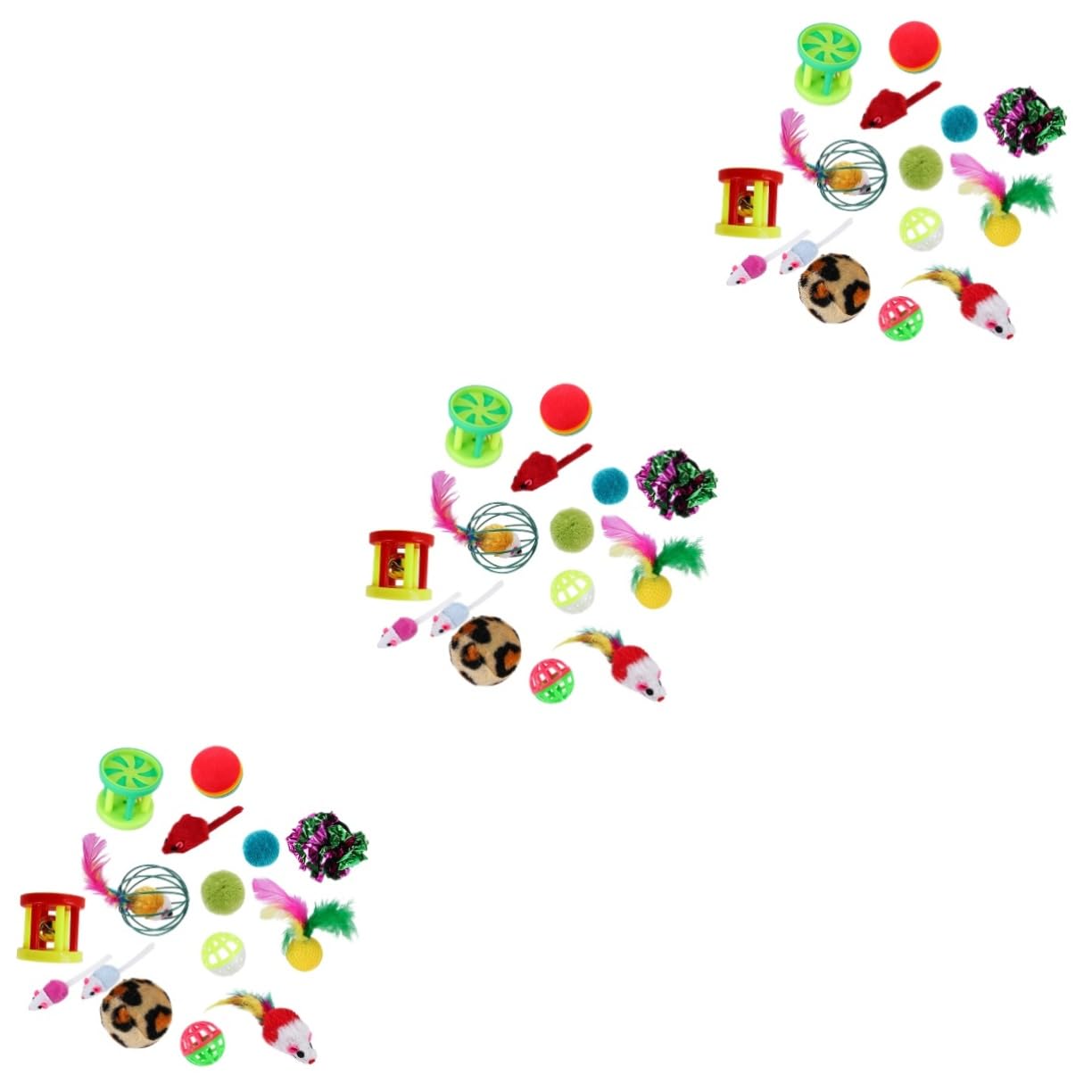 Happyyami 72stücke Teiliges Katzenspielzeug Federn Und Glocken Lustige Kicker-spielzeuge Für Katzen Interaktive Spielzeuge Für Aktives Spielen Und Kratzen Zu Hause