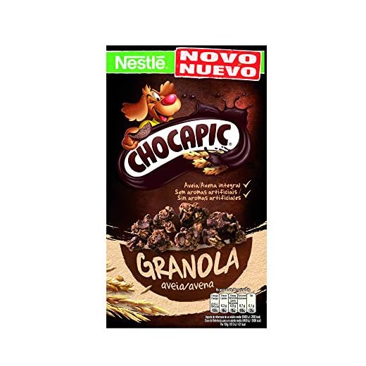 Cereales NESTLÉ Chocapic granola - Copos de avena integral y trigo con chocolate - Paquete de granola de 320g