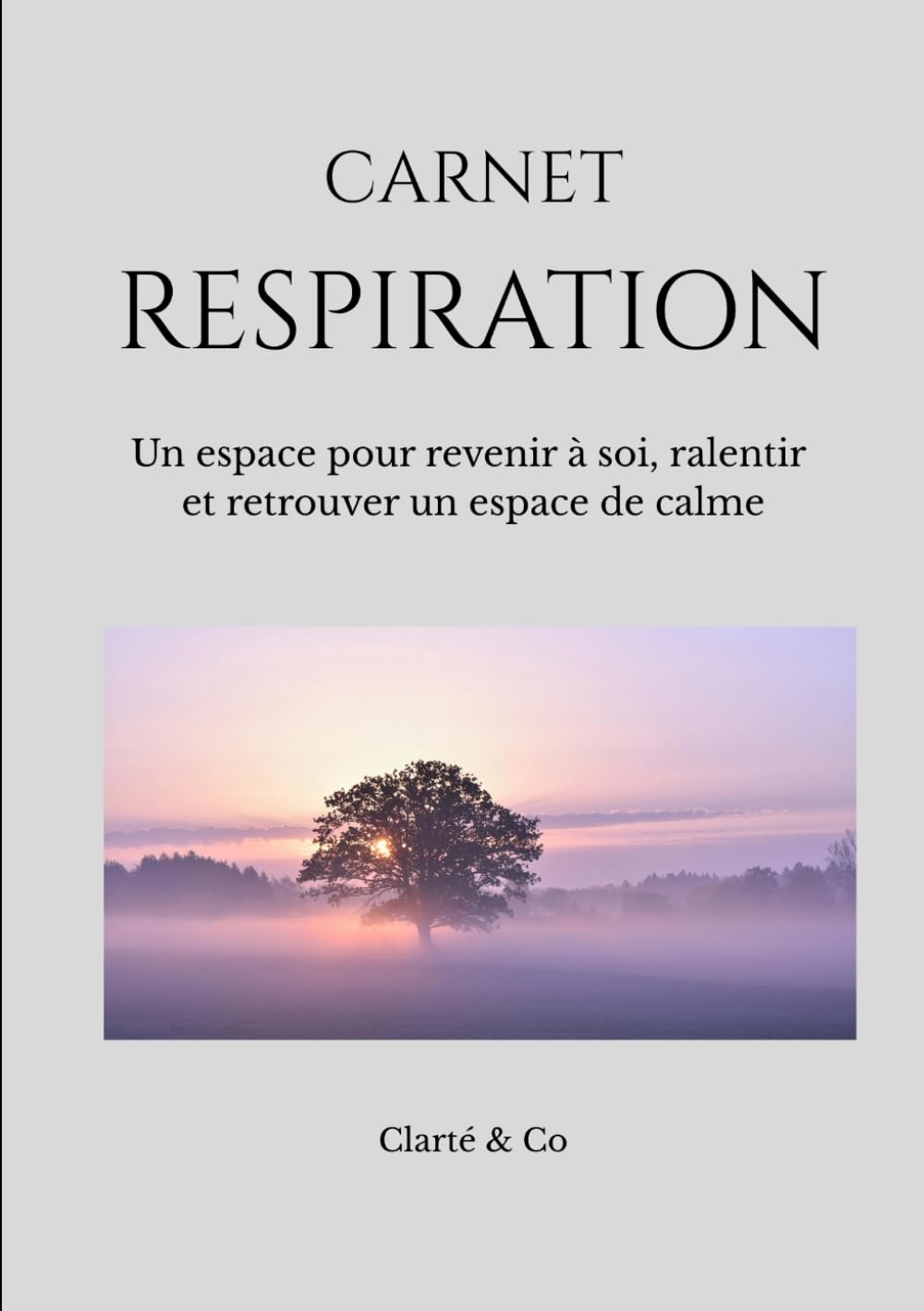 Carnet Réspiration: Un espace pour revenir à soi, ralentir et retrouver un espace de calme (Carnets Clarté & Co)