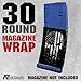 AZ House of Graphics Magazine Wrap Skin Decal Sticker - 30 Round Premium Vinyl - Easy to Install & Fits 30rd Mags - 100% Waterproof Matte Finish - Made in USA(1030 Skull USA)