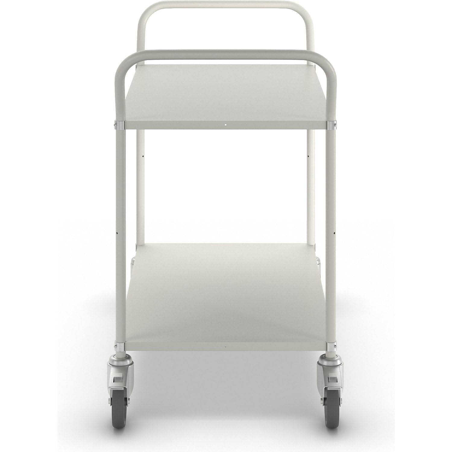 leichter Carrellino | vassoio carrello con 2 ripiani in metallo grande 125 mm girevole gest ell ruote
