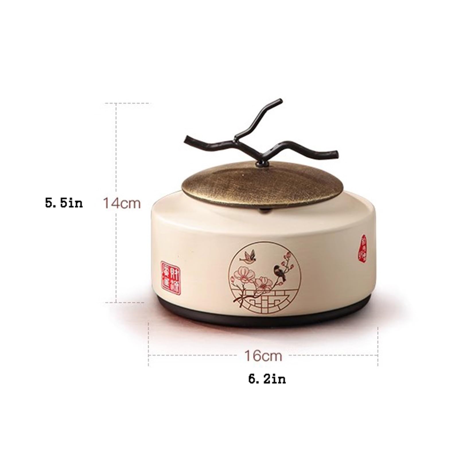 Posacenere per Sigarette Posacenere in ceramica con coperchio Posacenere for sigaretta da esterno antivento e antipioggia, posacenere for casa Esterno Giardino Interno Home Office Porta Cenere per Fum