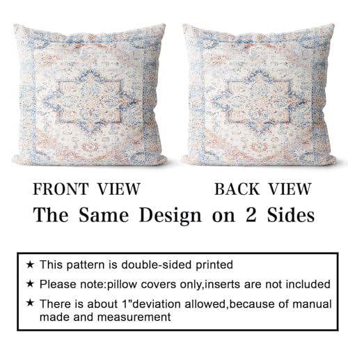 Snylcce Boho Throw Pillow Covers Set of 2 Seashell Antique & Vintage Design, Double-Sided Pattern - Image 2