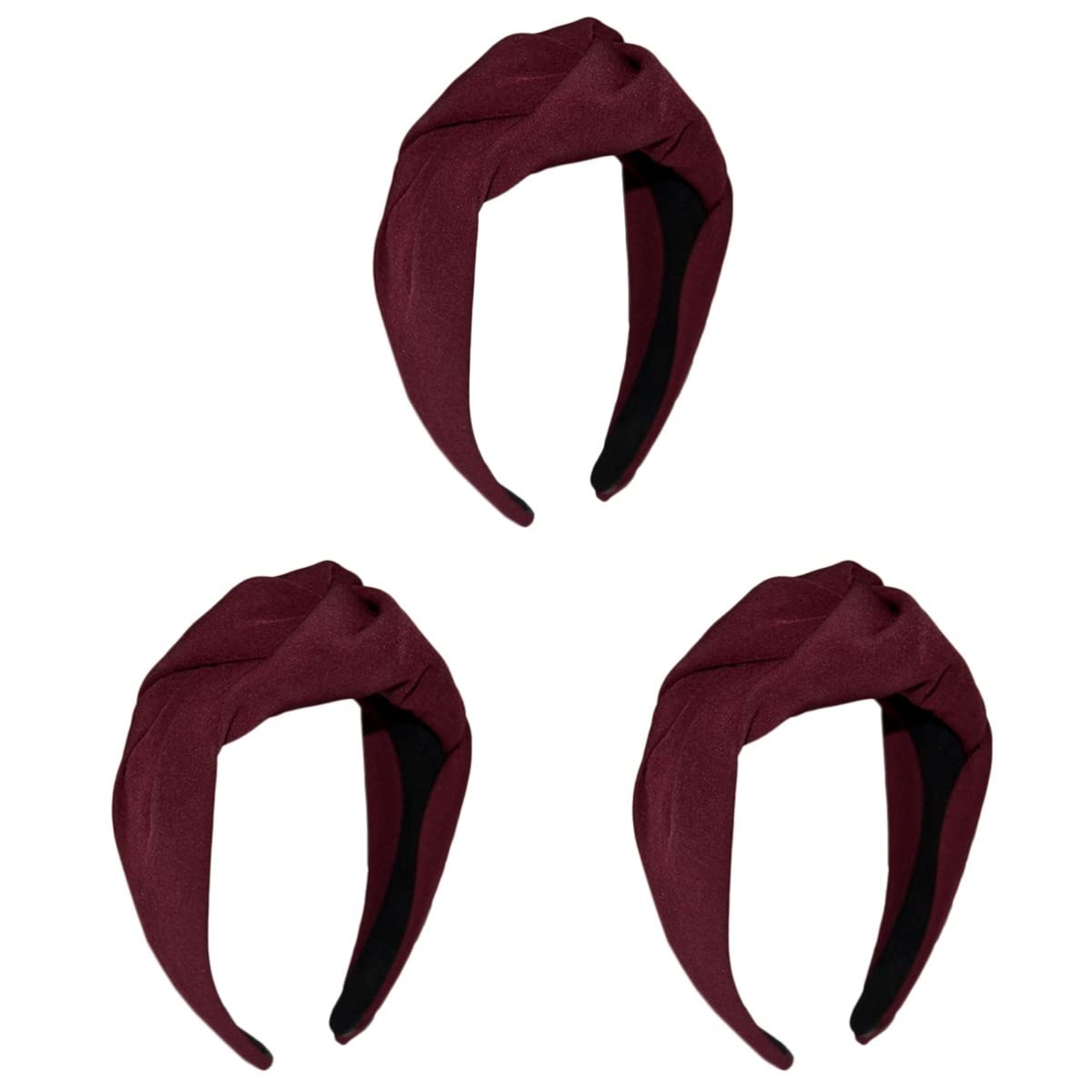 FRCOLOR 3pezzi Fascia Elegante Per Da Donna Accessorio Moda Stile Vintage Cerchietto Larghe Per Occasioni Speciali e Uso Quotidiano