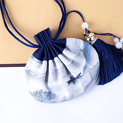 Bolsa de tela para joyería tradicional china 4 piezas miniatura 2