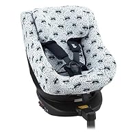 JYOKO Kids Bezug kompatibel mit Joie Spin 360, Nuna Rebl, aus Baumwolle (Raccoon) – Ansicht 2