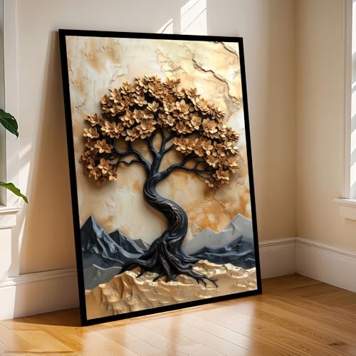 Image of The Castle Decor Abstract Art Multiple Frames Wall Painting for Living Room, Bedroom, and Hotels - Wooden Framed Digital Artwork (Multicolour1, 20x30 Inches)
