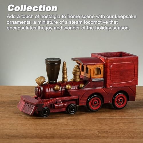 Tren decorativo para pasillo de madera ideal como regalo de Navidad 3