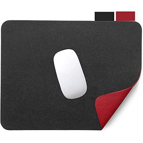 Satohom Mouse Pad PU Leather Mouse Mat Double Sided Waterproof Gaming Mouse Mat Non Slip Mice Pad 260x210x2mm Desktop Desk Protective Writing Pad Thin Mousepad for Office Home laptop Computer PC Cover