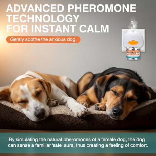Image of 7 in 1 Advanced Kit Dog Calming Pheromones Diffuser to Calm Pet Appeasing Pheromone Diffuser for Anxiety Relief Reduce Aggression Fighting Barking Stress
