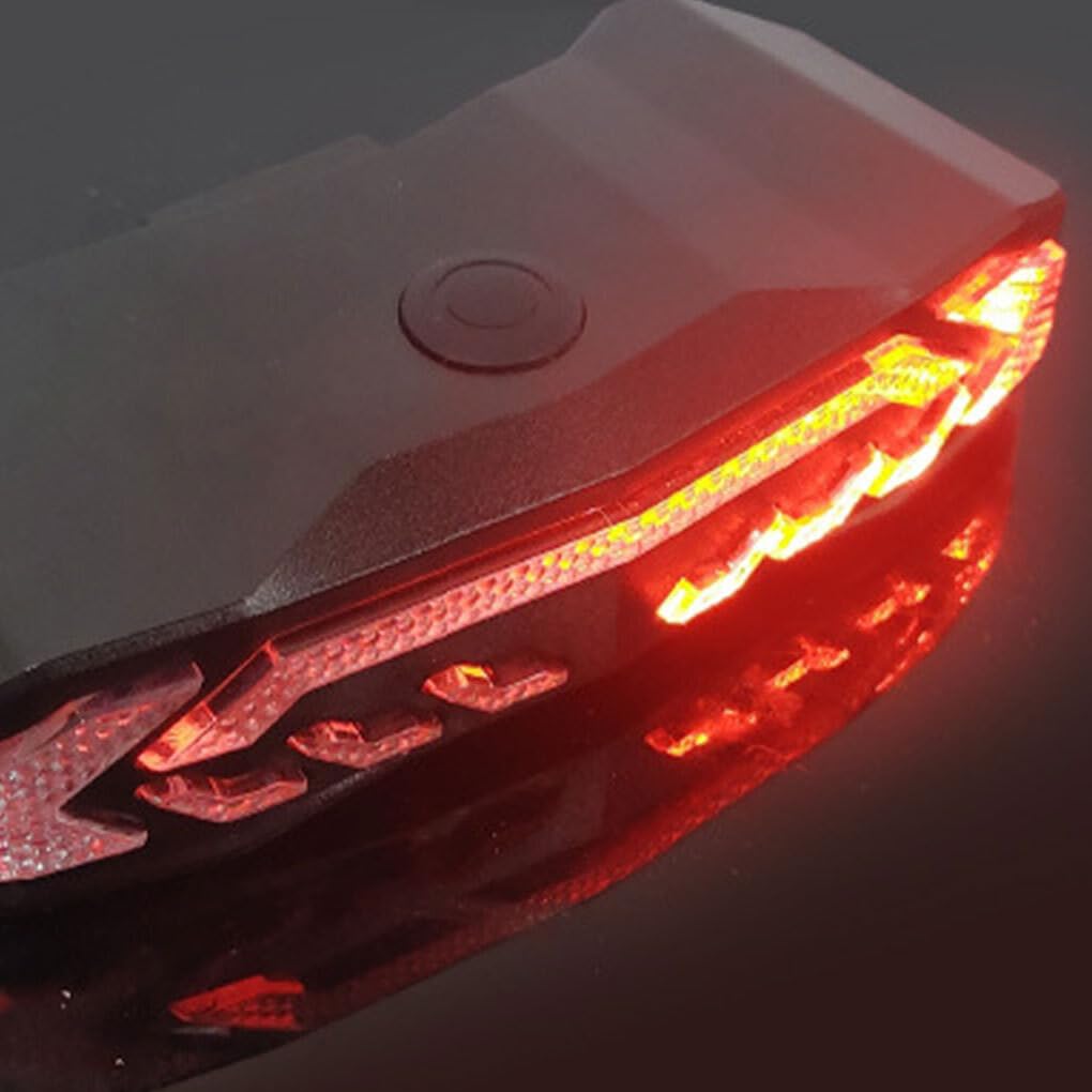 Luz Trasera Ligera para Bicicleta, permanece Visible y Segura en Bicicleta ABS con batería, luz Trasera para, para Alarma de de