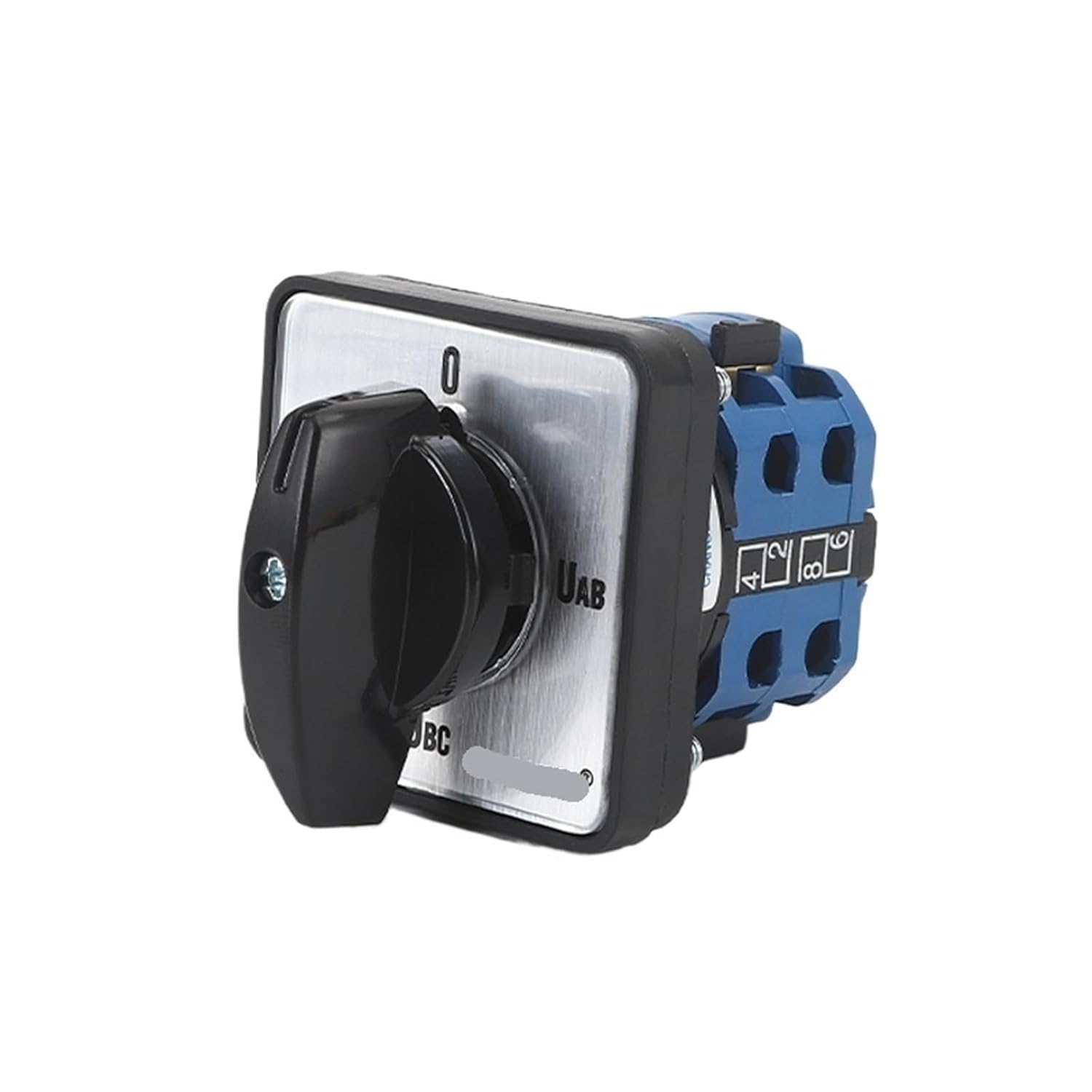 SZW26/LW26-20 YH2.2 20A Poles 8 Terminals 0-UAB-UBC-UCA Conversion Selector Rotary Cam Switch 1Pcs(20A YH2.2 48X48mm)