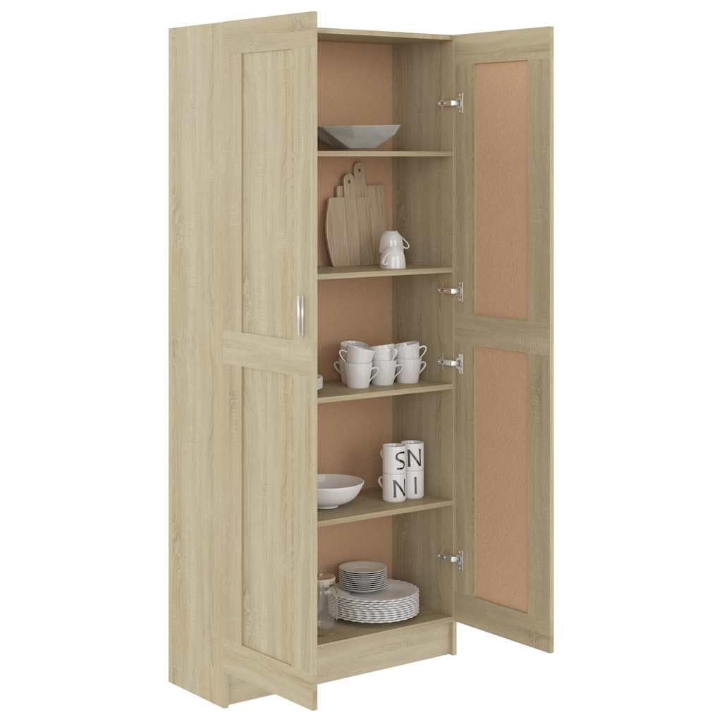 Générique Bibliothèque Chêne Sonoma 82,5x30,5x185,5 cm Bois d'ingénierie,Meubles,Étagères,Bibliothèques,Brun,44.52 KG,802735