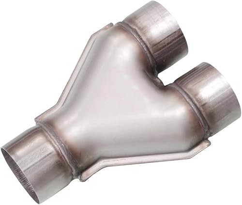 Miniatura 7 de Tubo de escape universal de acero inoxidable 409, conector adaptador de escape doble de 2.5 pulgadas a 2.25 pulgadas para automóvil, camión,