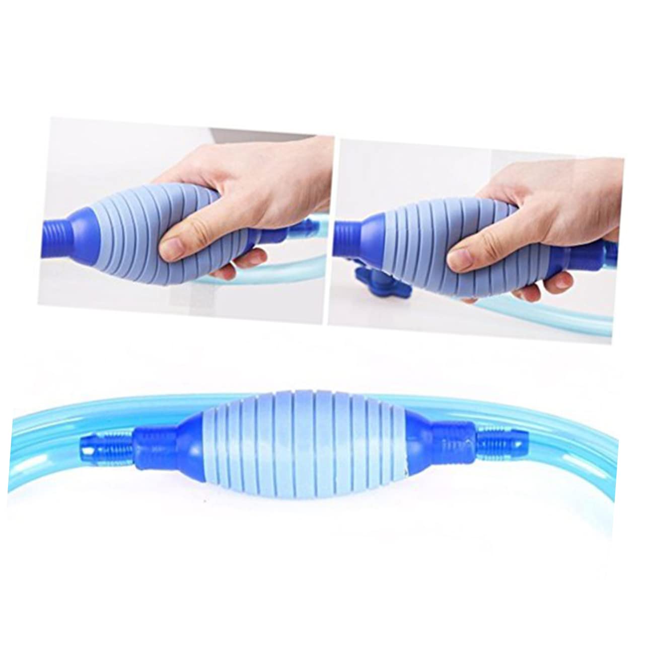 FONDOTIN Washer Siphon Aquarium Water Changer Kit 2.5M Fish Tank Nozzle Efficient Water Cleaning System