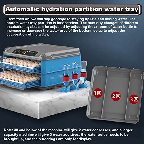 Incubadora de huevos para incubar aves de corral, totalmente automática con control de temperatura y volteador automático de huevos