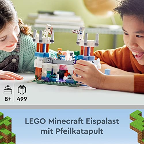 LEGO 21186 Minecraft Der Eispalast Set, Spielzeug-Schloss mit Skelett und Zombie Figuren, Geschenk für Kinder ab 8… – Bild 3