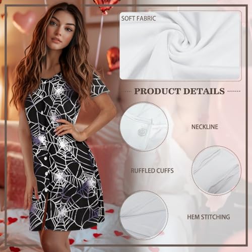 INSTANTARTS Matching Pajamas Fashionable Button-Down Nightwear for Men and Women Soft Polyester Pajama Sets4