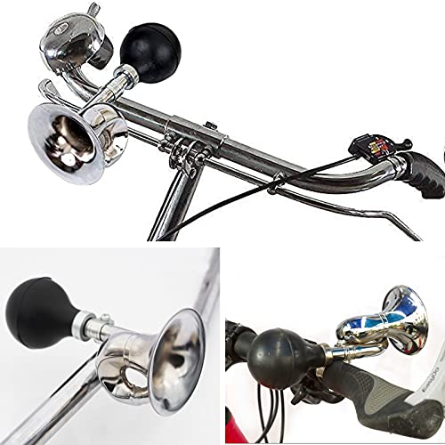 image for EZYoutdoor Aluminum Alloy Retro Bicycle Horn, Loud Metal Twist Snail A