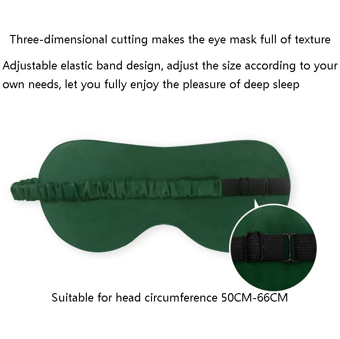 Máscaras para dormir Zero Eye Pressure Blackout pa Máscara de seda for dormir con almohadillas for los ojos de verano de morera y ácido hialurónico(Pink_9.1 * 3.9in)