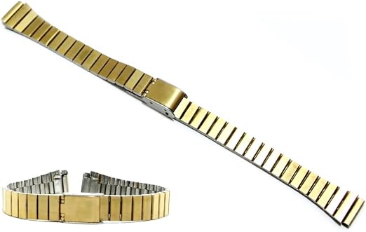 Cinturino acciaio color oro compatibile con orologi casio lady 12mm la670wa  dorato : Amazon.it: Orologi