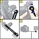 Zeetain Dual-Mount Blitzausleger-Set (2er Pack)20 cm Aluminiumverlängerungsstange mit 1/4-Gewinden Doppelte Kaltlichtschuh-Adapter für parallele Montage von Kamera & Blitz