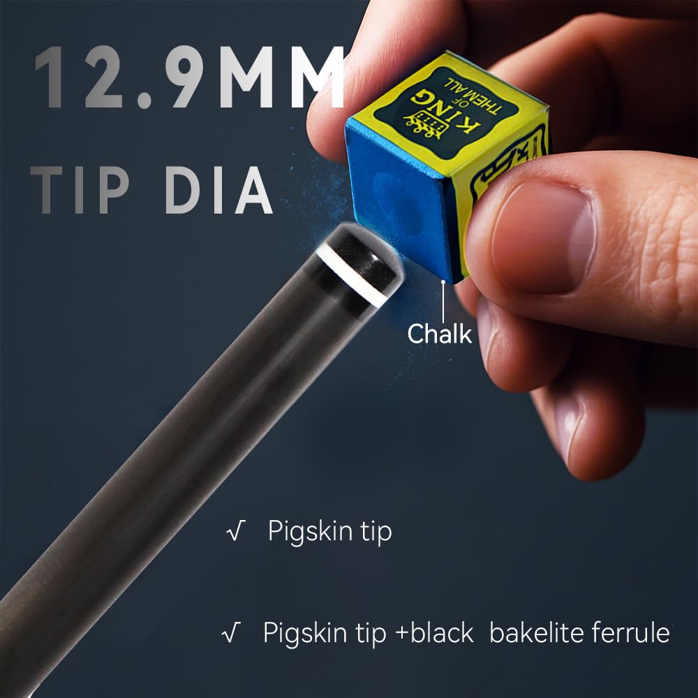 Amazon.co.jp: ビリヤード キュー KHEALING 58インチ 19 oz 1/2