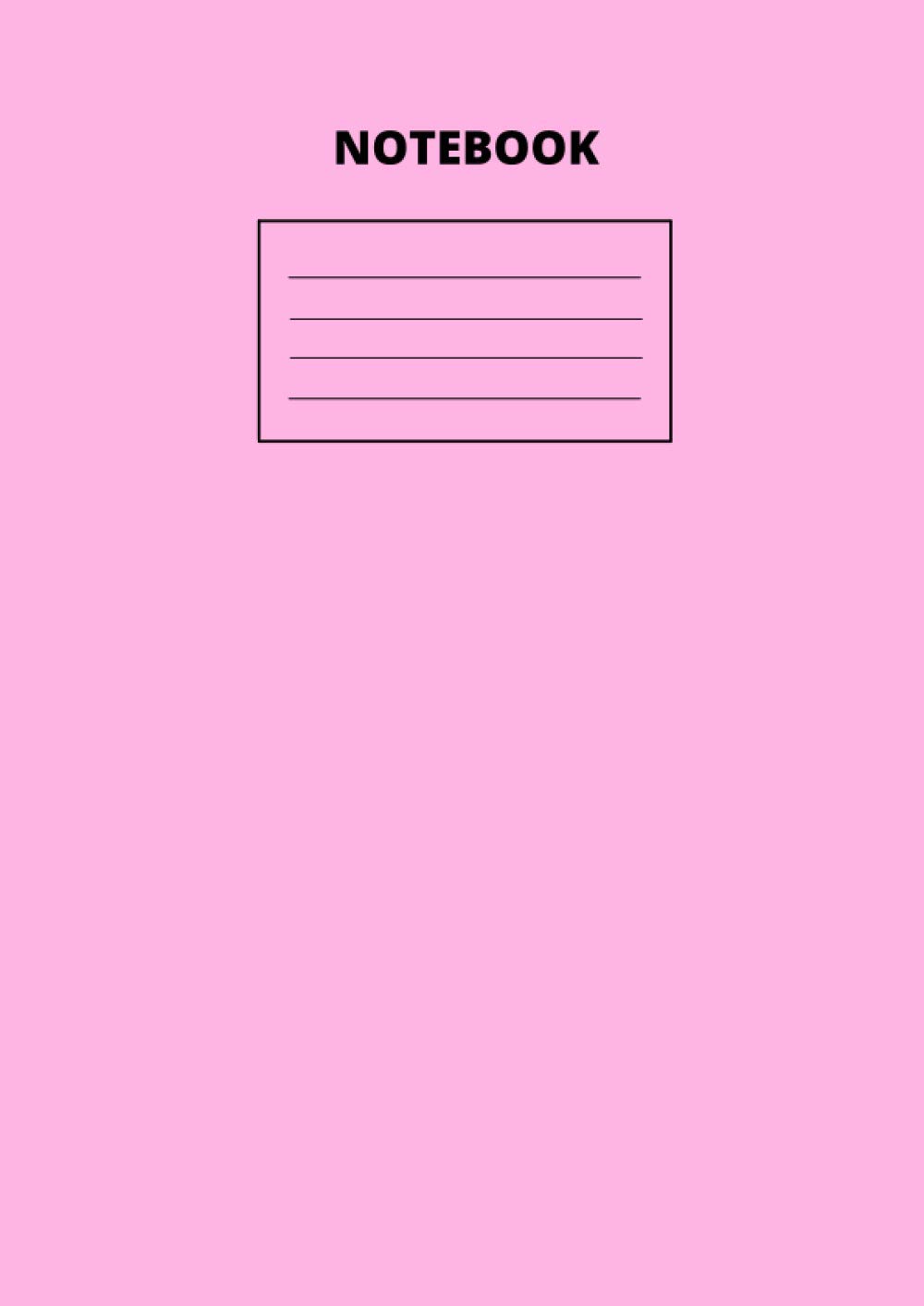 NOTEBOOK: Exercise book with pink cover, Notebook ruled and margin, 120 pages, A4 size