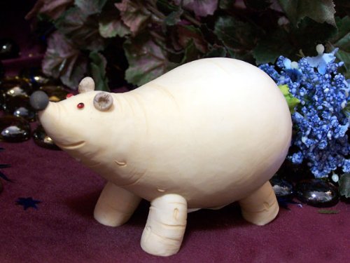Home Grown Radish Polar Bear Figurine