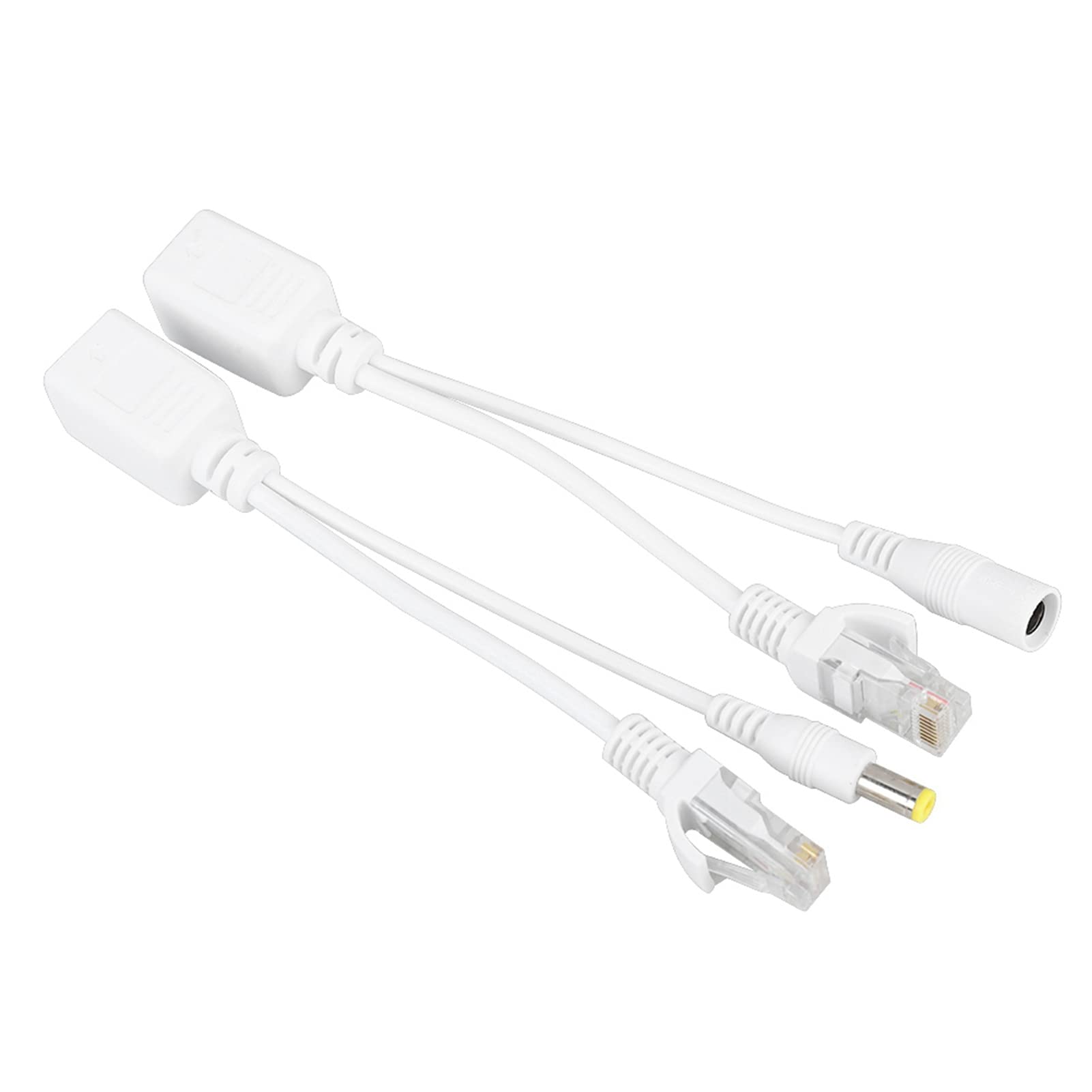 Iniettore Connettore Poe Passivo Bianco 18 × 15 × 5 10 Paia Telecamera IP Cavo Poe Rj45 Adattatore Power Over Ethernet Splitter Iniettore Cc 12 V