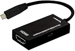 MHL Micro USB para HDMI 1080P MHL HDTV Cabo Micro USB 2.0 para HDMI Adaptador para telefone Android suporta vídeo EUA