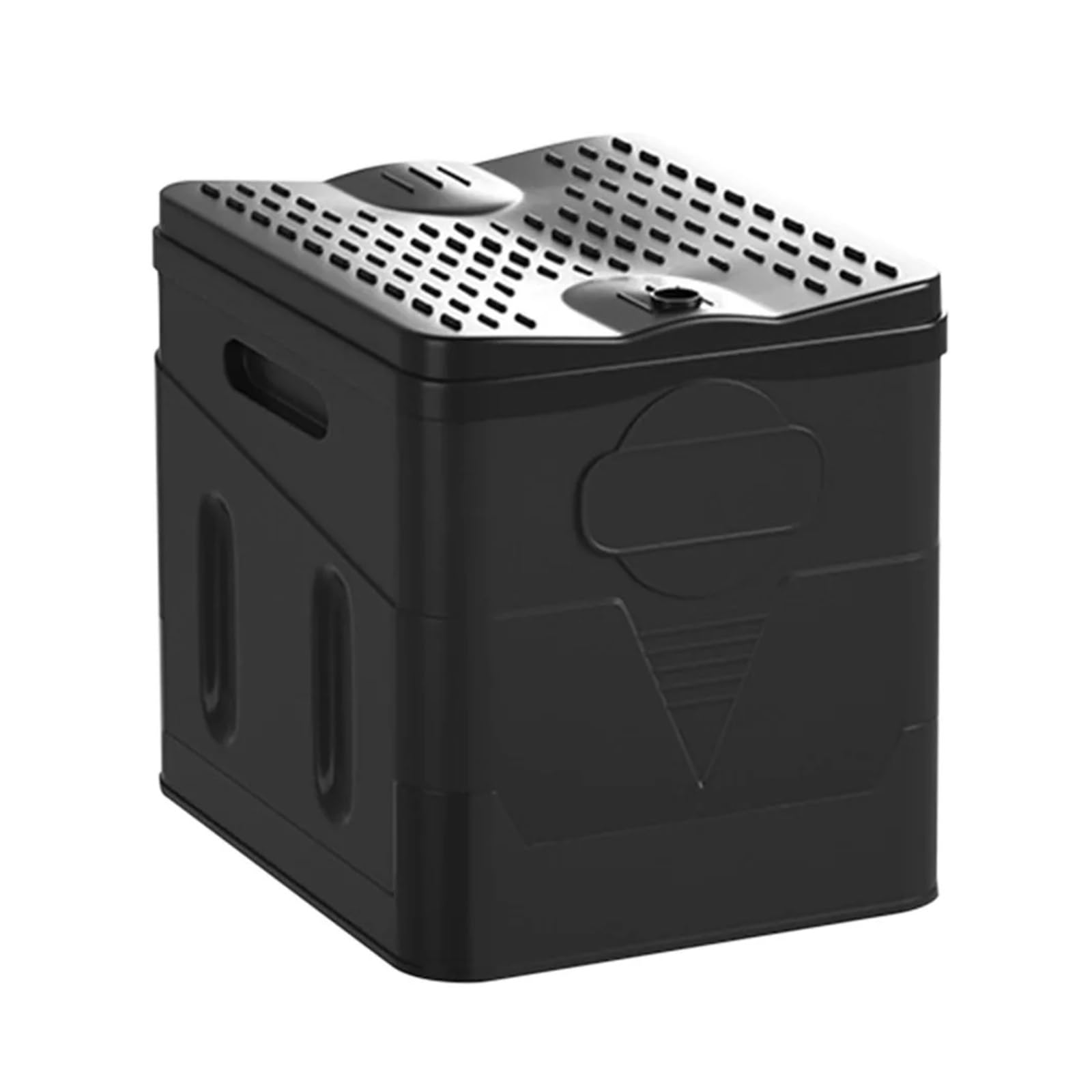Folding Toilet Movable Toilet Portable Car Toilet Bucket Capacity Reusable Trash Can for Tour Emergency Self-Driving Travel(Black)